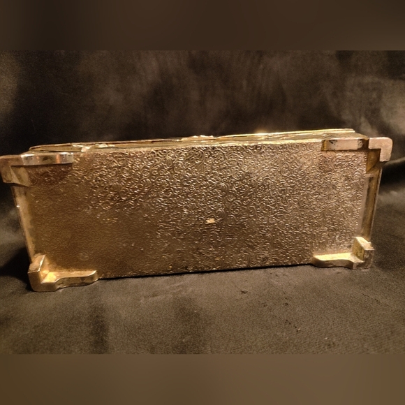 Victorian HEAVY Victor Silver, Silver Plate  High Relief Jewelry Casket c.1880 - Picture 2 of 6